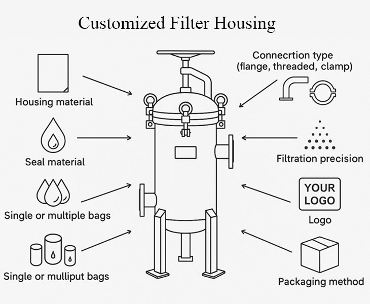 Customizable Bag Filter Housing