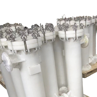 PVC bag filter housing