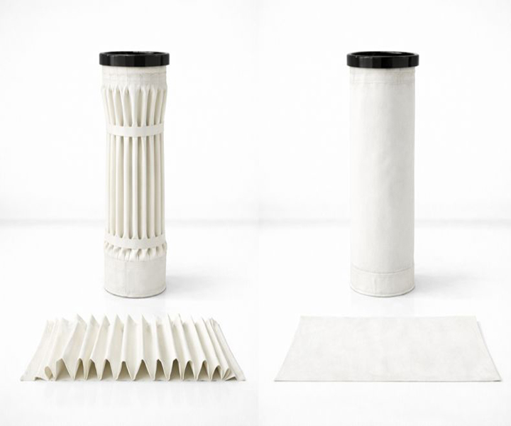 Comparison between standard filter bags and pleated filter bags