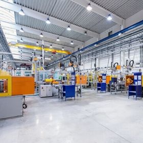 Polyester air filters are used in industrial plants