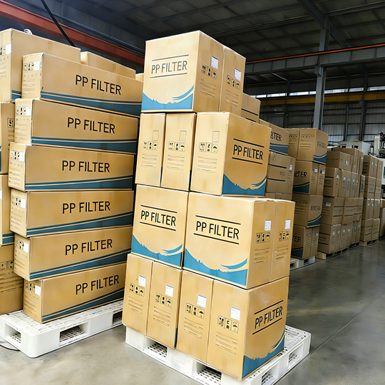 The-melt-blown-filter-in-the-cardboard-box