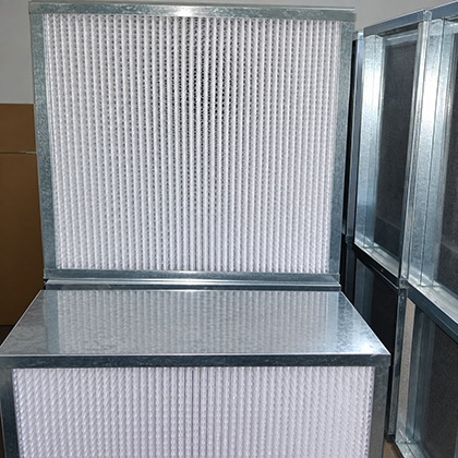 Aluminum-Separator-Deep-Pleat-HEPA-Filter